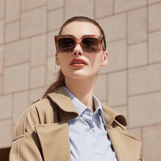 Dollger Elegant Classic Oversized Square Cat Eye Sunglasses