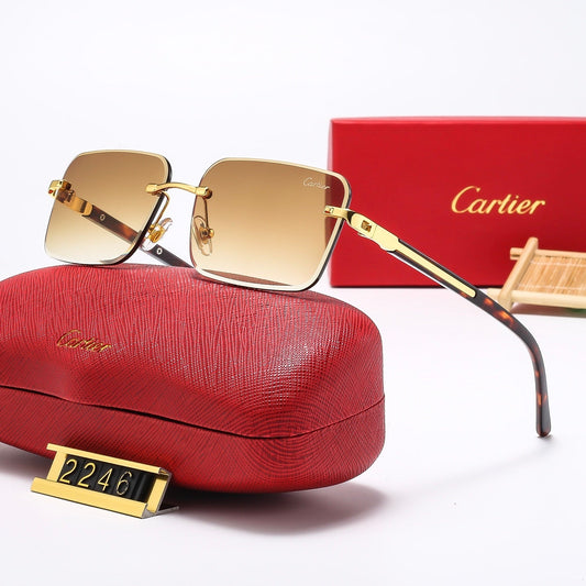 Fashion frameless square sunglasses 2247