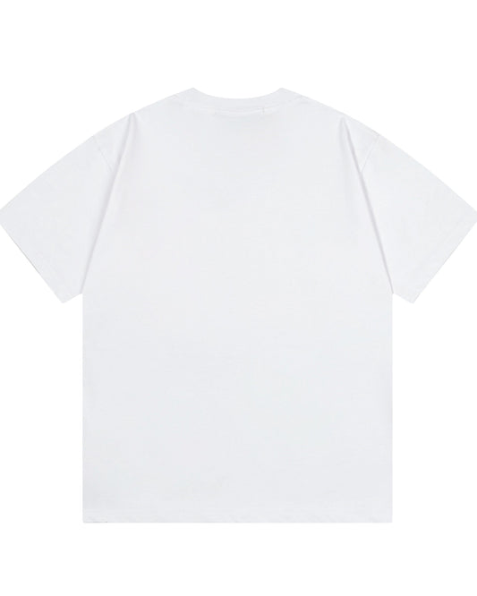 Embroidered printed T-shirt