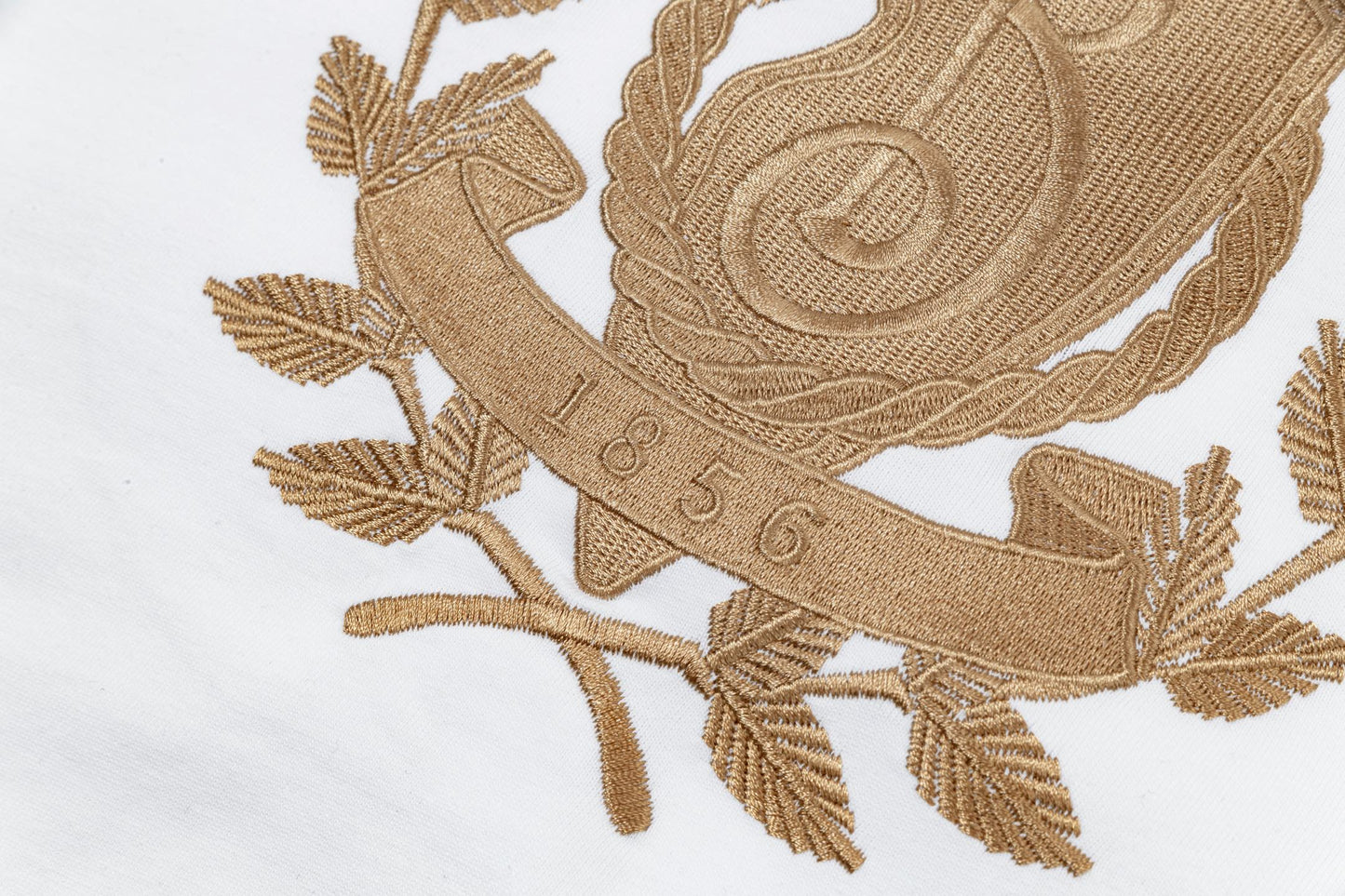 Wheat ear crown embroidered T-shirt