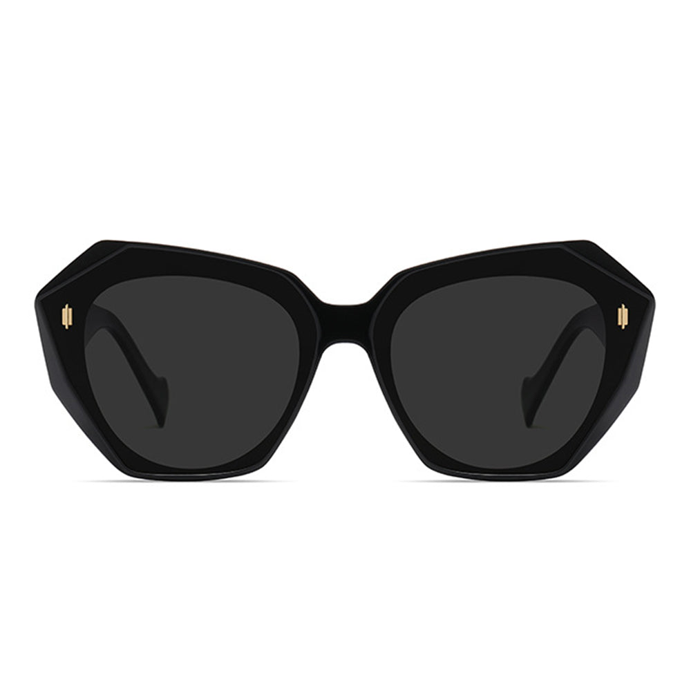 Retro Tinted Polygonal Cat Eye Sunglasses