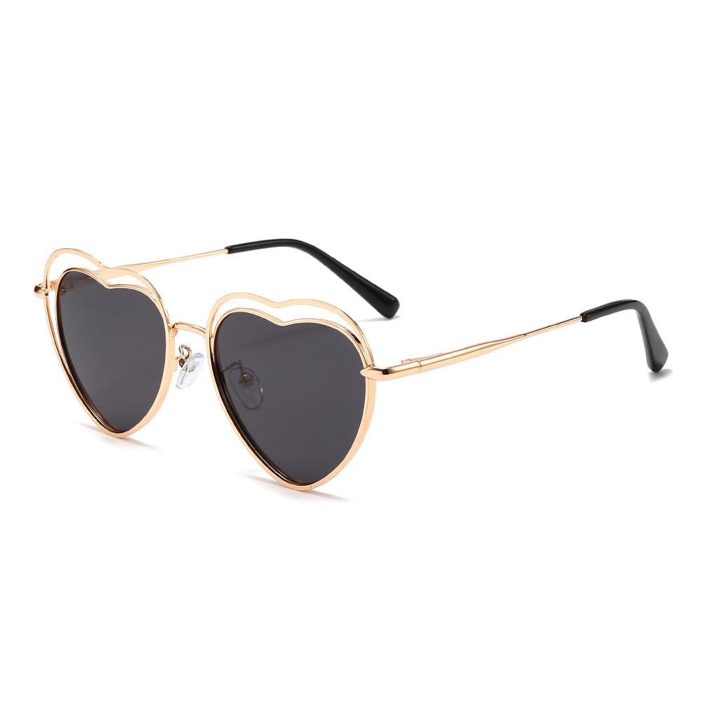 Dollger Heart Shape Chic Tinted Sunglasses