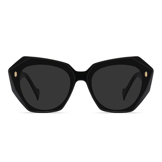 Retro Tinted Polygonal Cat Eye Sunglasses