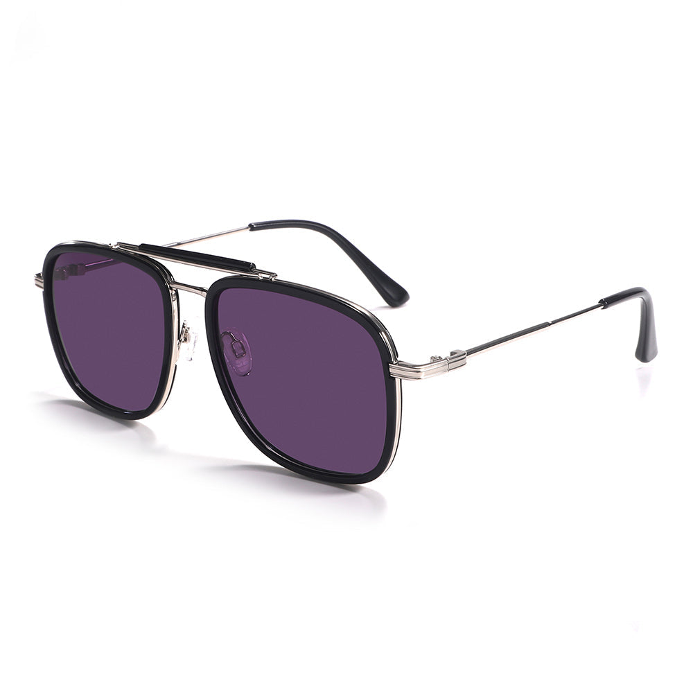 Dollger Square Aviator Black Sunglasses