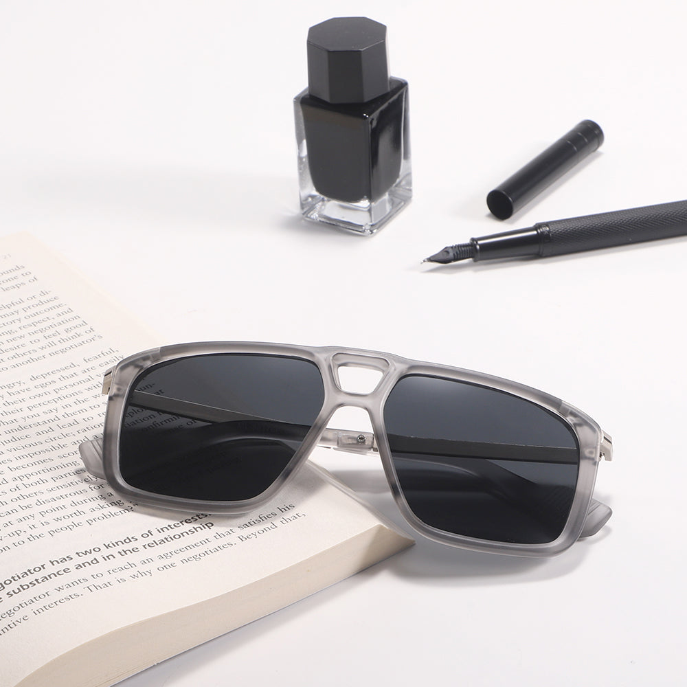 Dollger Vintage Bridge Square Tinted Sunglasses