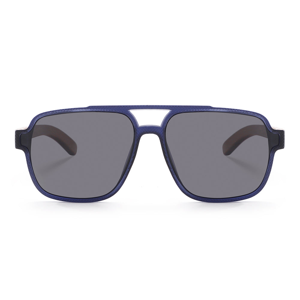 Dollger Black Oversized Aviator Sunglasses