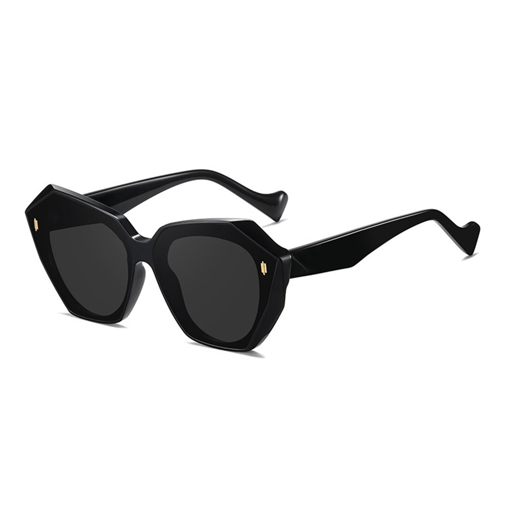 Retro Tinted Polygonal Cat Eye Sunglasses