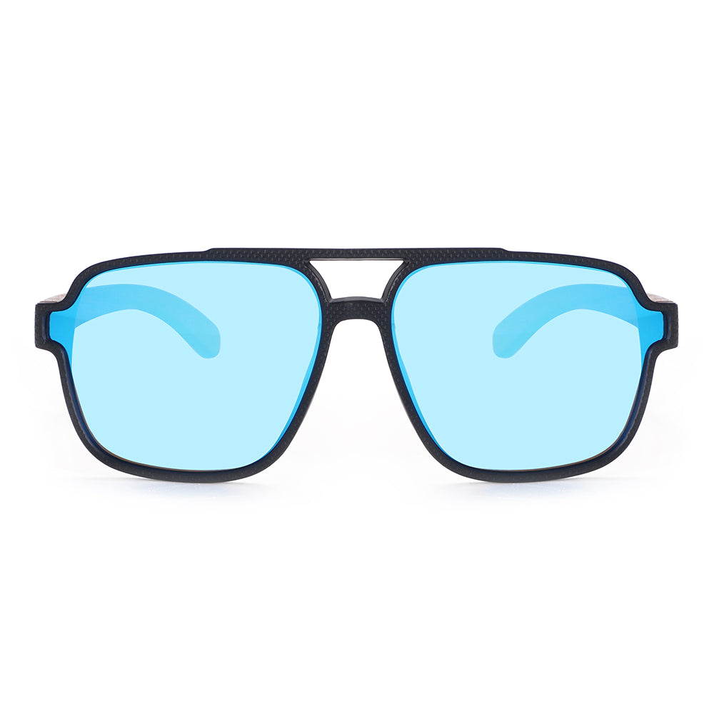 Dollger Black Oversized Aviator Sunglasses