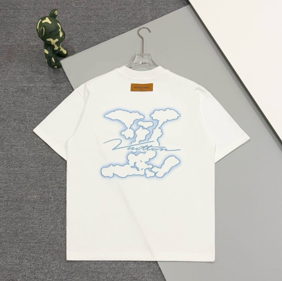 Embroidered graffiti cotton T-shirt