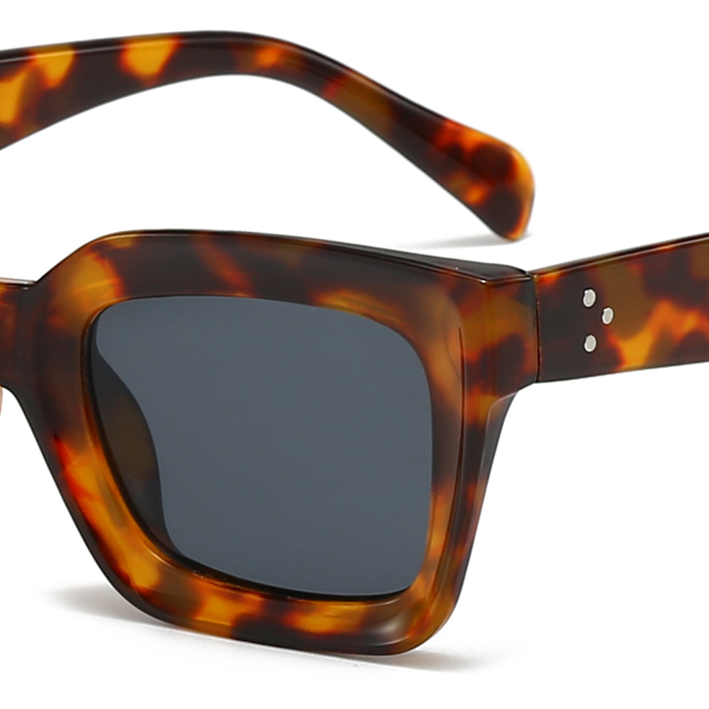 Dollger Thick Acetate Trapezoidal Sunglasses