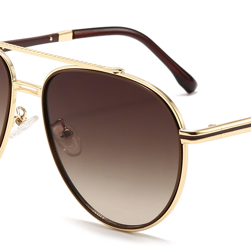 Dollger Thin aviator tinted sunglasses