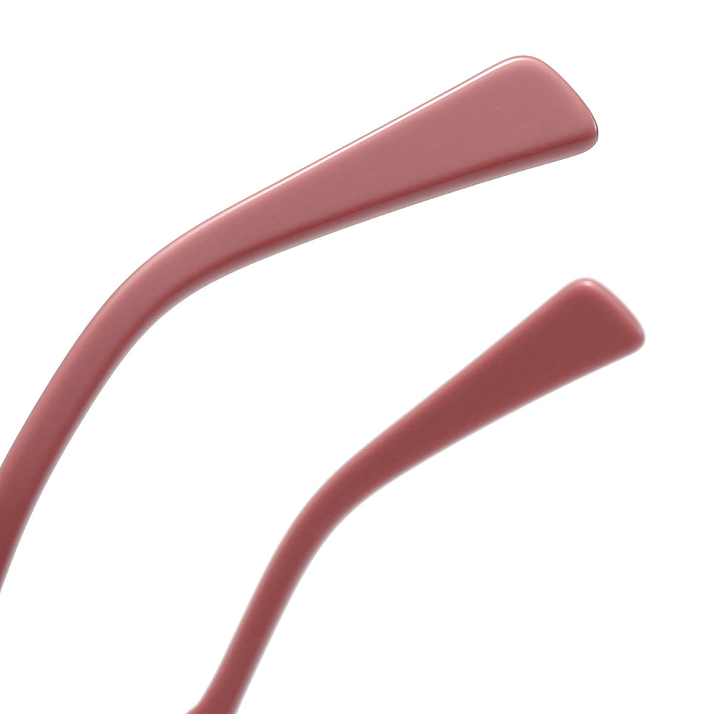 Vintage patchwork acetate polygonal cat-eye sunglasses