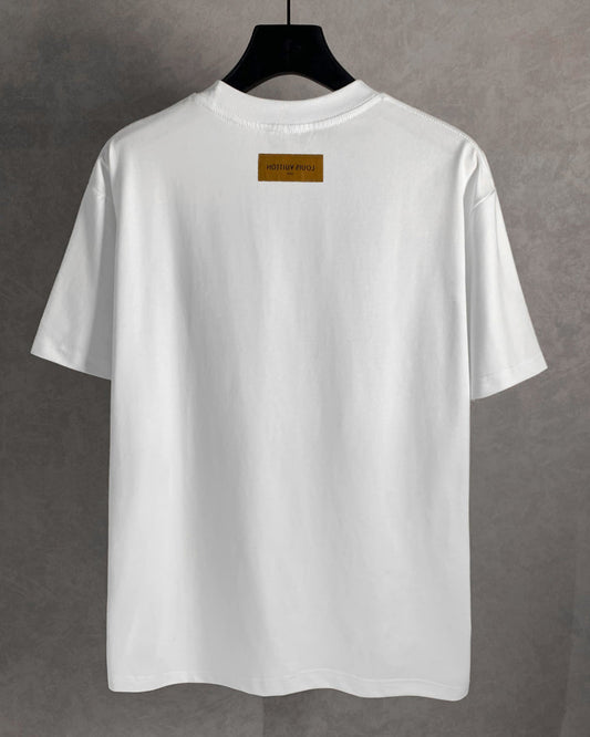 Hand-painted printed T-shirt