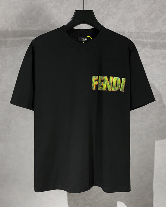 Hand-painted printed T-shirt