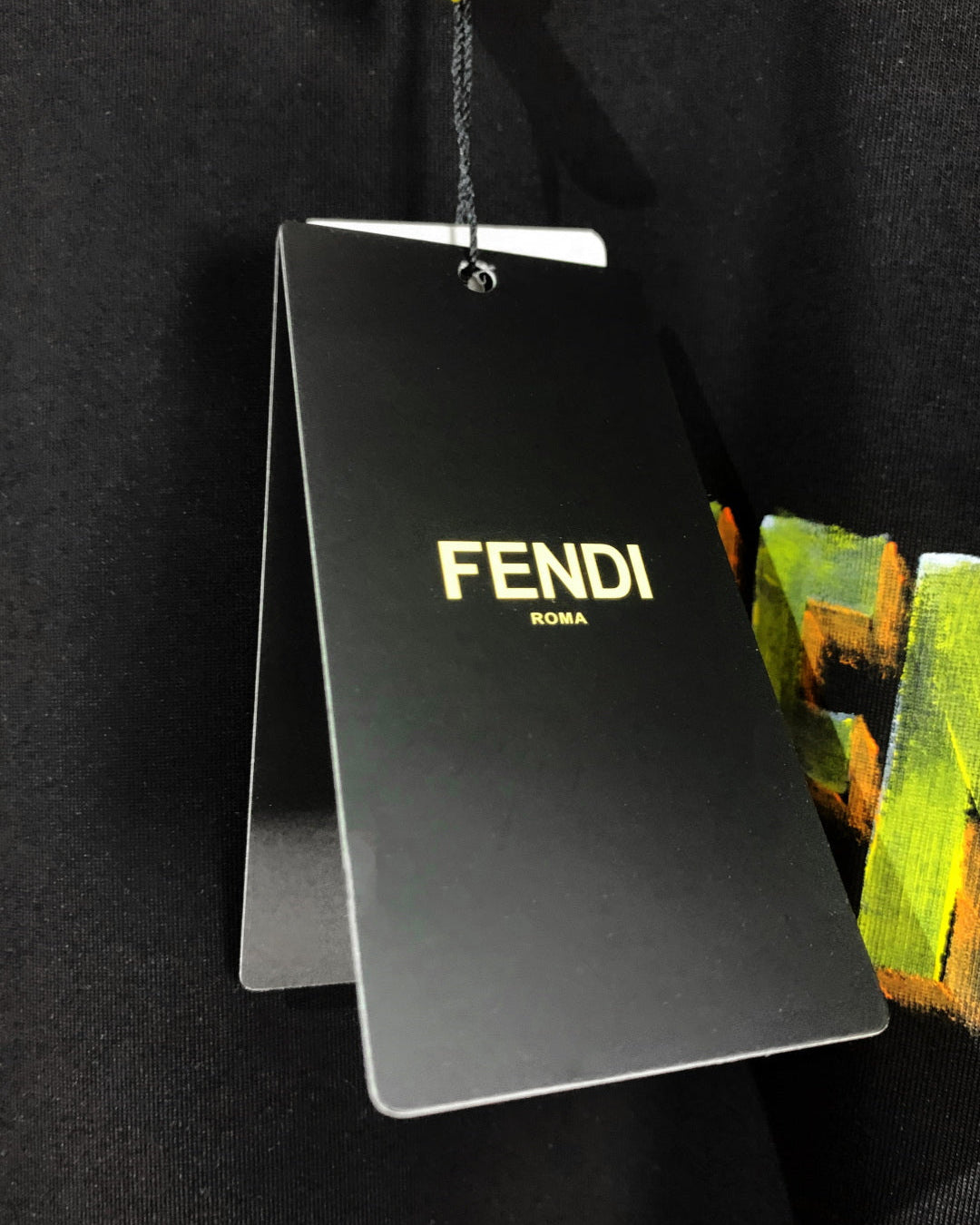 Hand-painted printed T-shirt