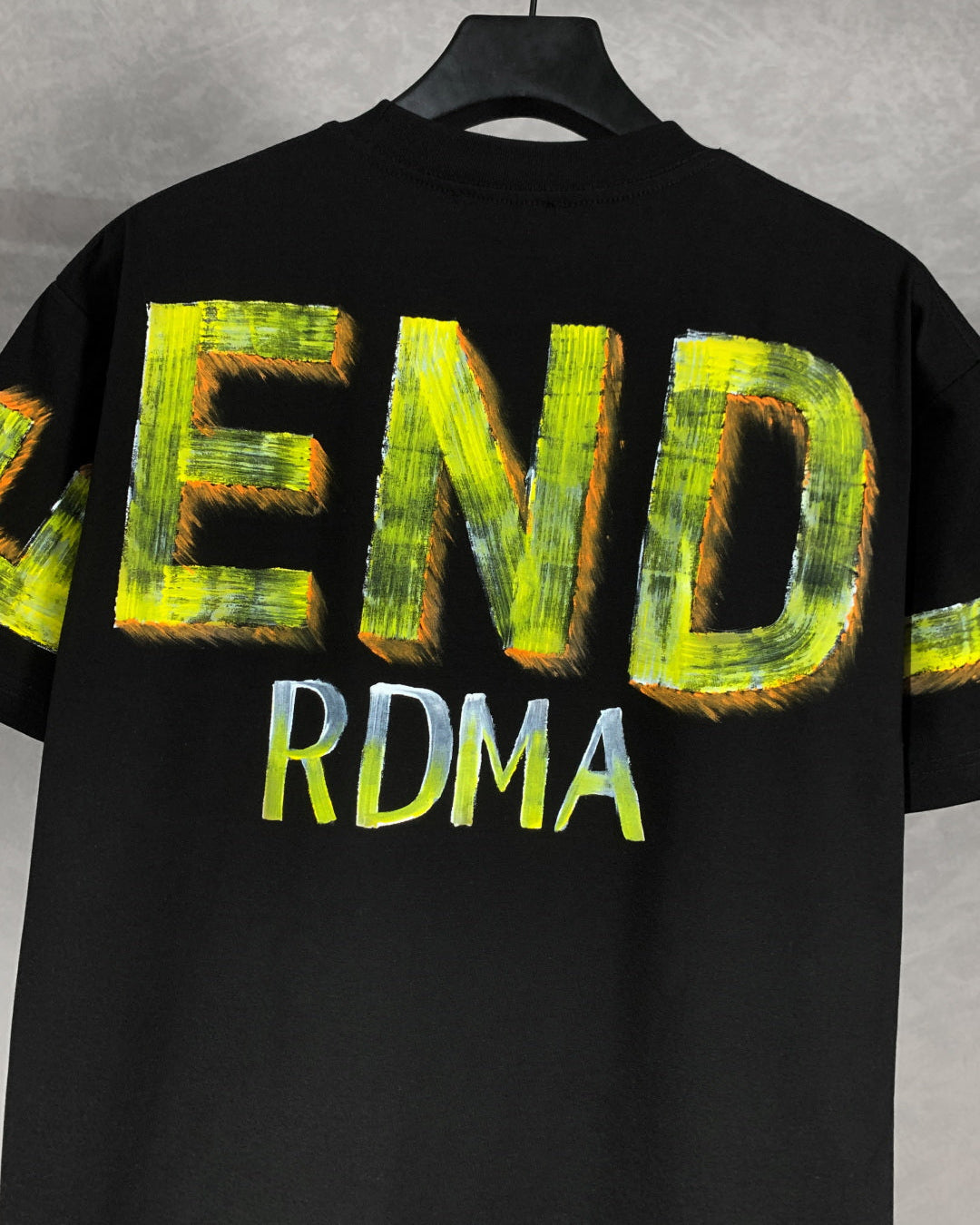 Hand-painted printed T-shirt