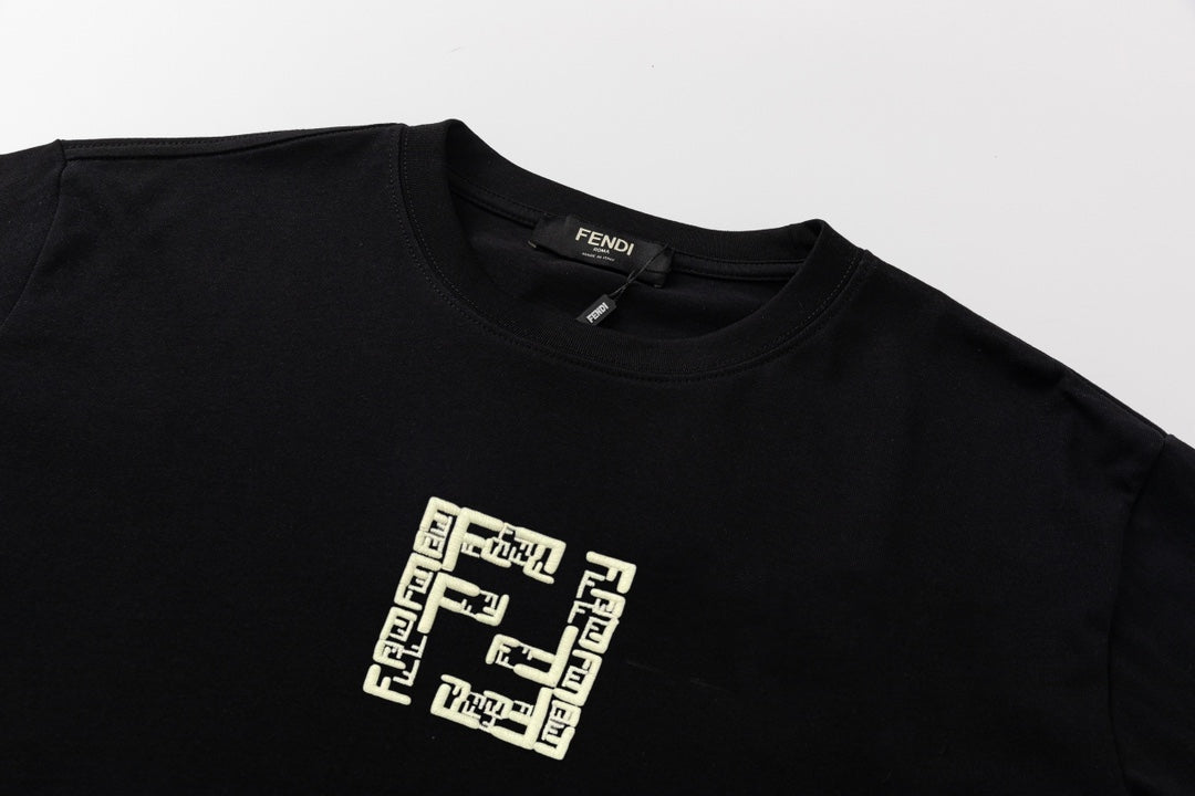 Embroidered print T-shirt