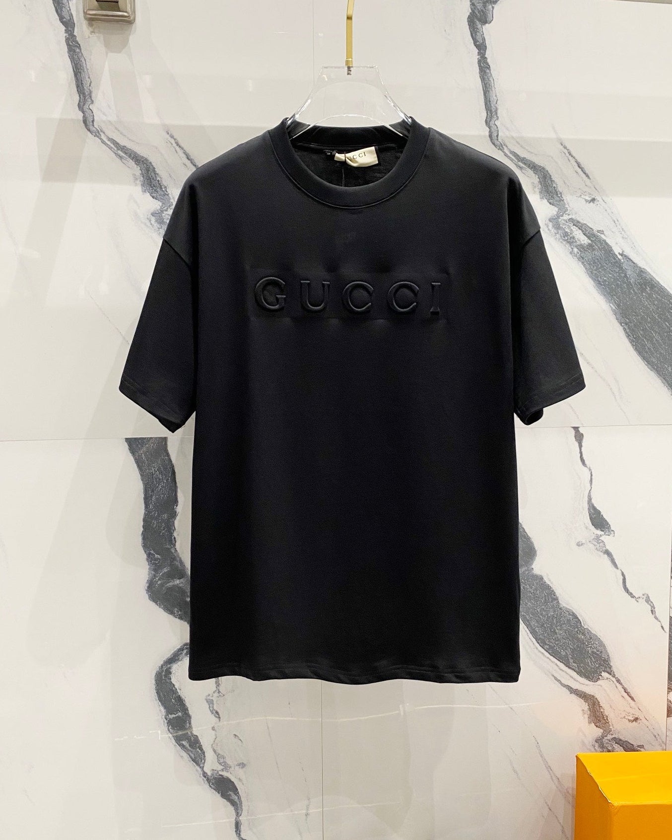 EMBOSSED COTTON T-SHIRT