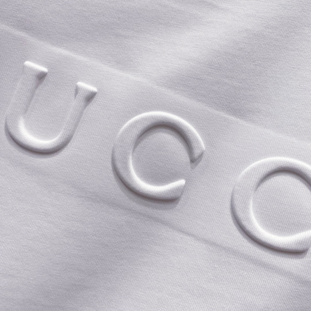 EMBOSSED COTTON T-SHIRT