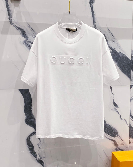 EMBOSSED COTTON T-SHIRT