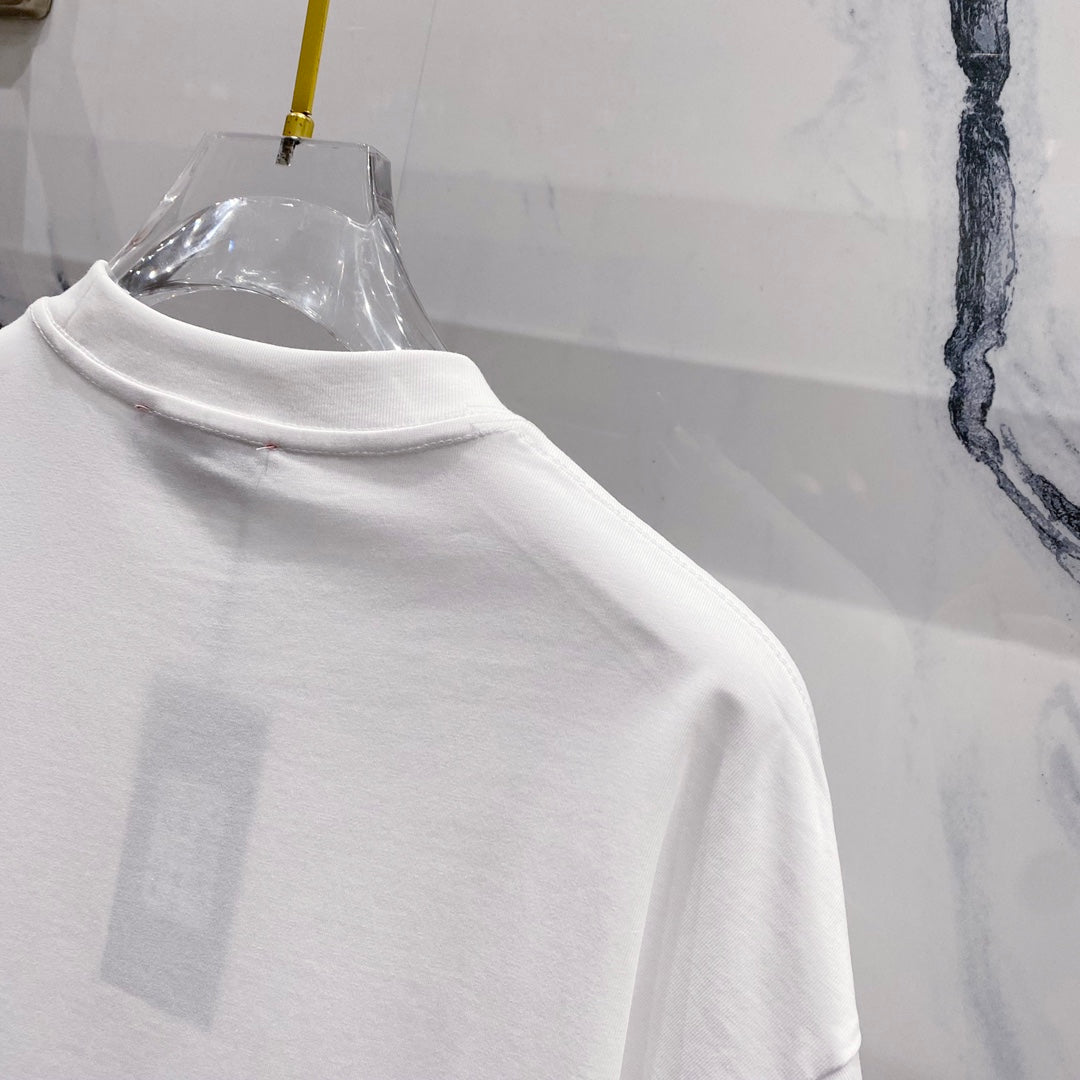 EMBOSSED COTTON T-SHIRT