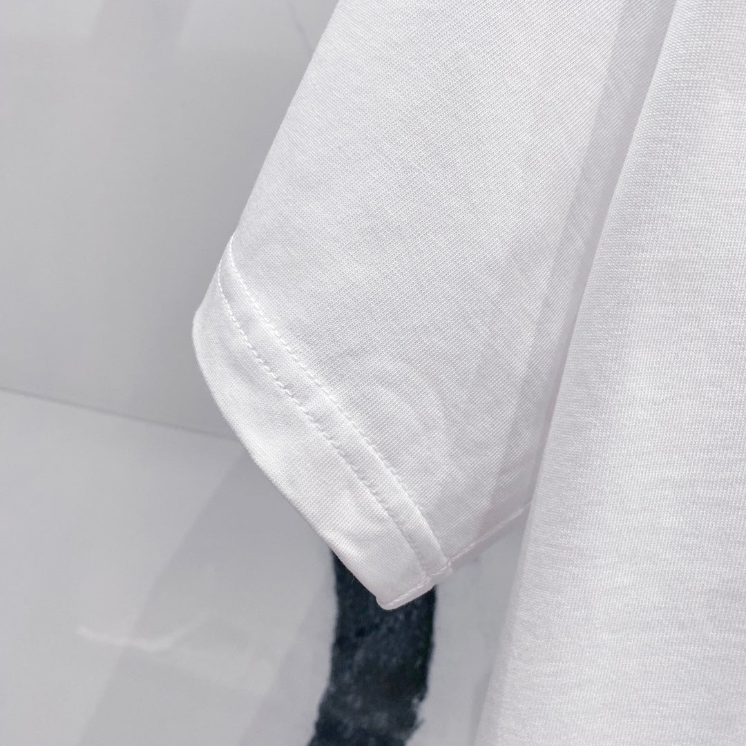 EMBOSSED COTTON T-SHIRT