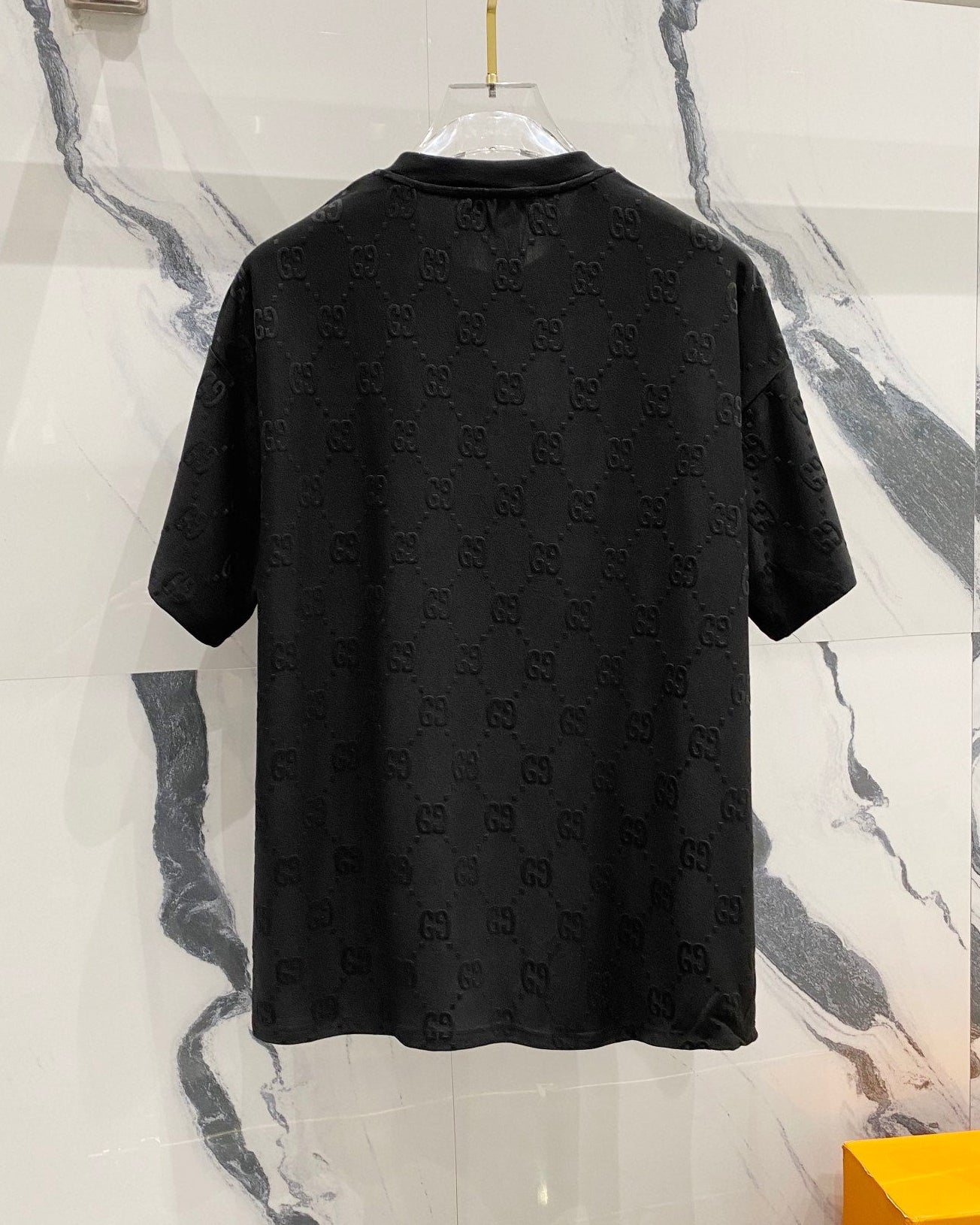 3D embossed cotton T-shirt