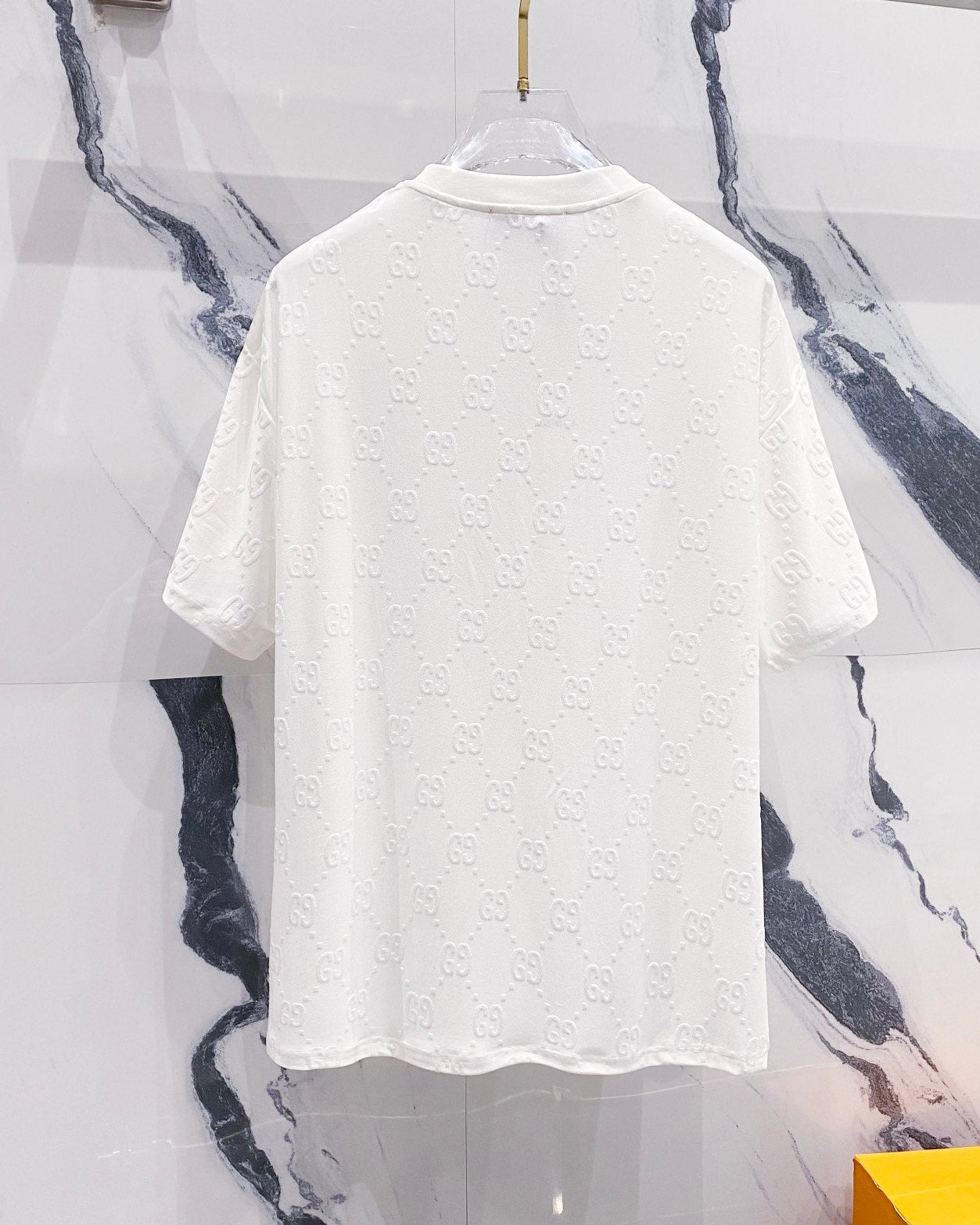 3D embossed cotton T-shirt