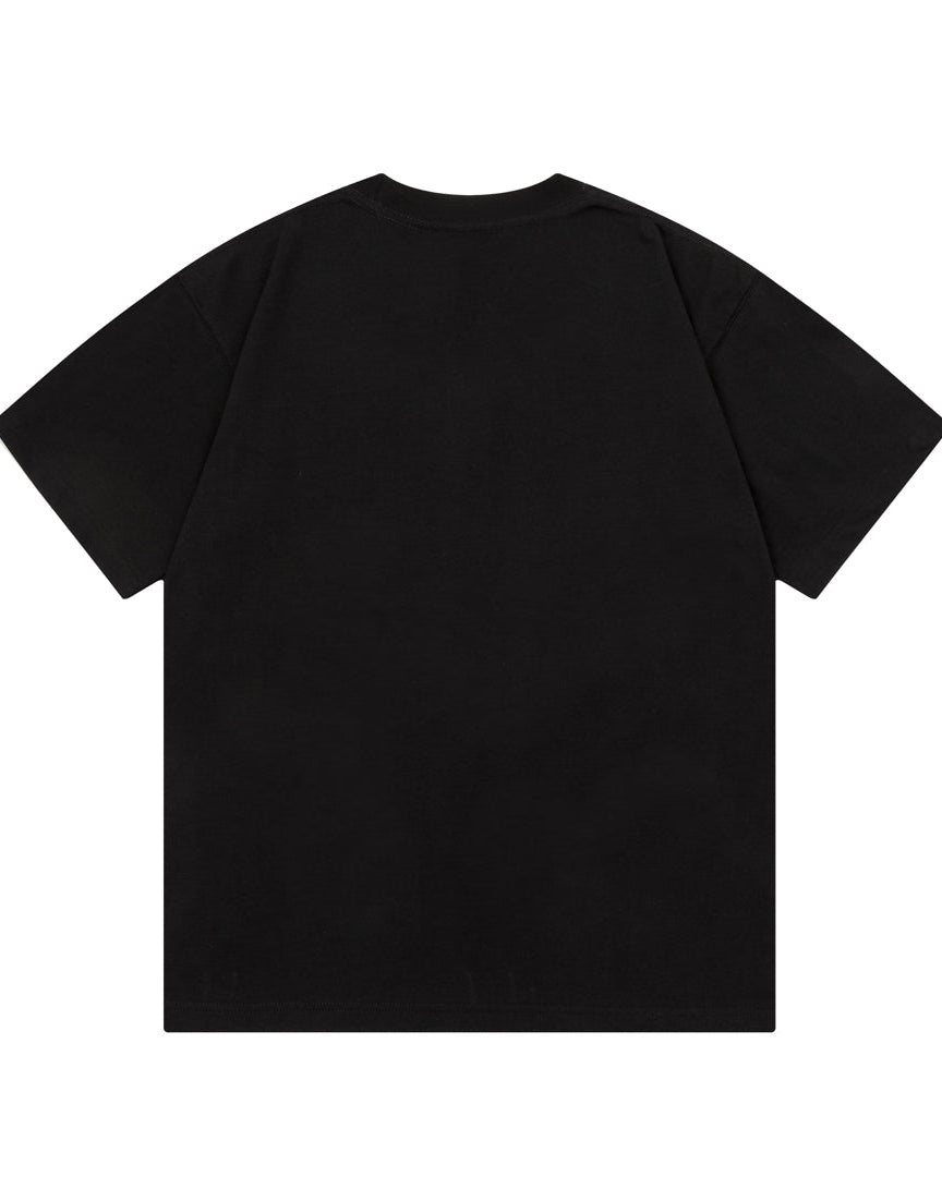 Embroidered printed T-shirt