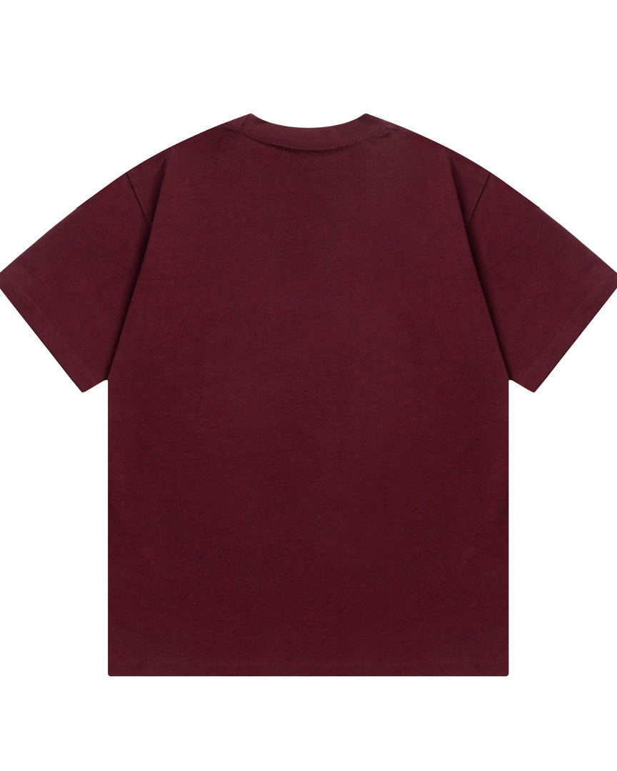 Embroidered printed T-shirt