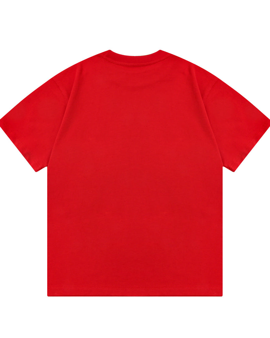 Embroidered printed T-shirt