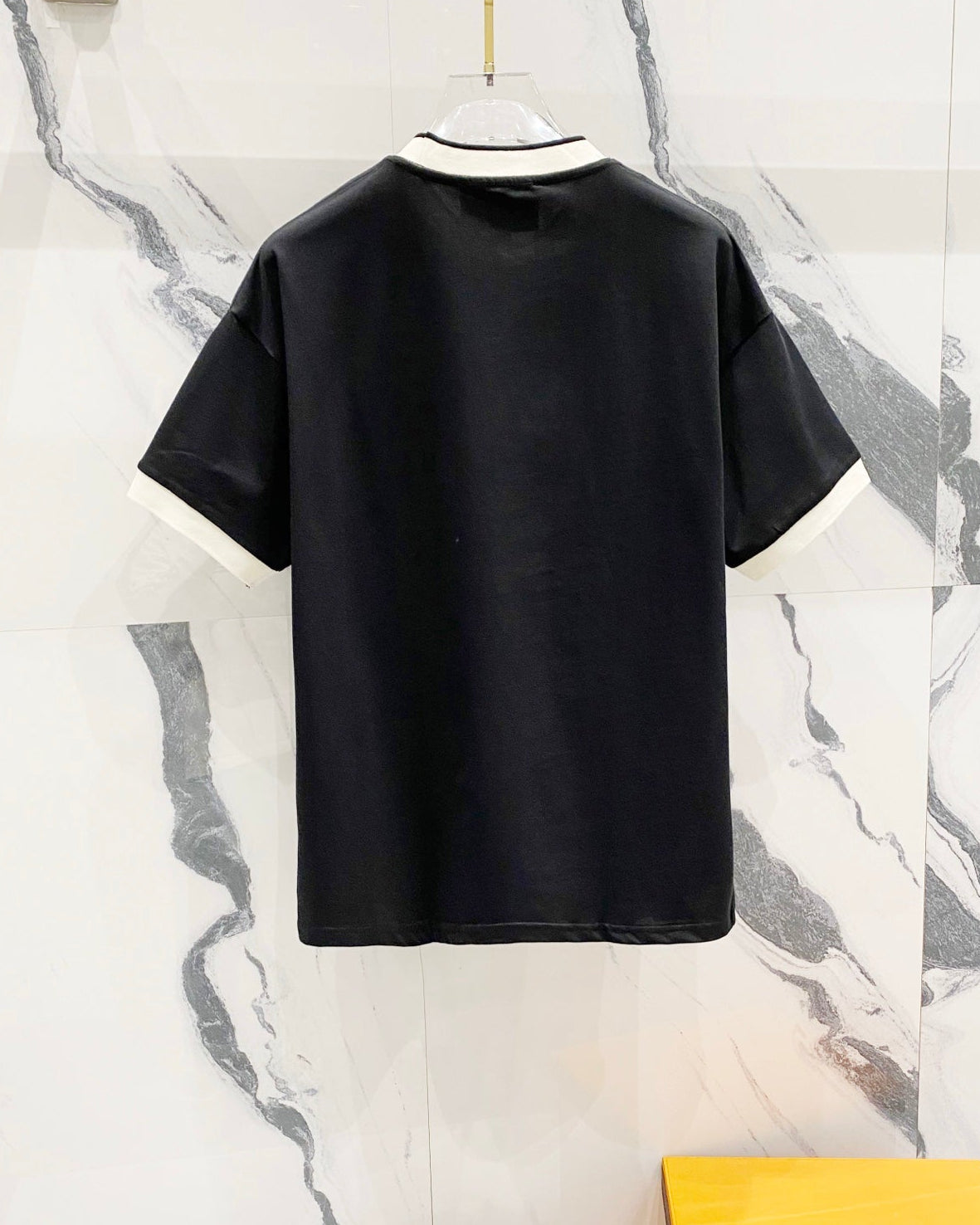 Colorblock crew neck cotton T-shirt