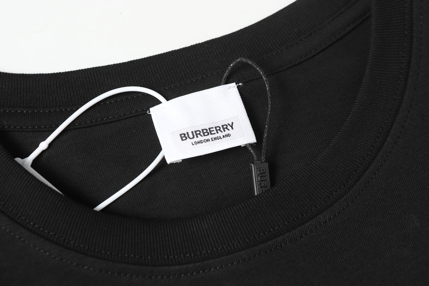 Check pocket cotton T-shirt