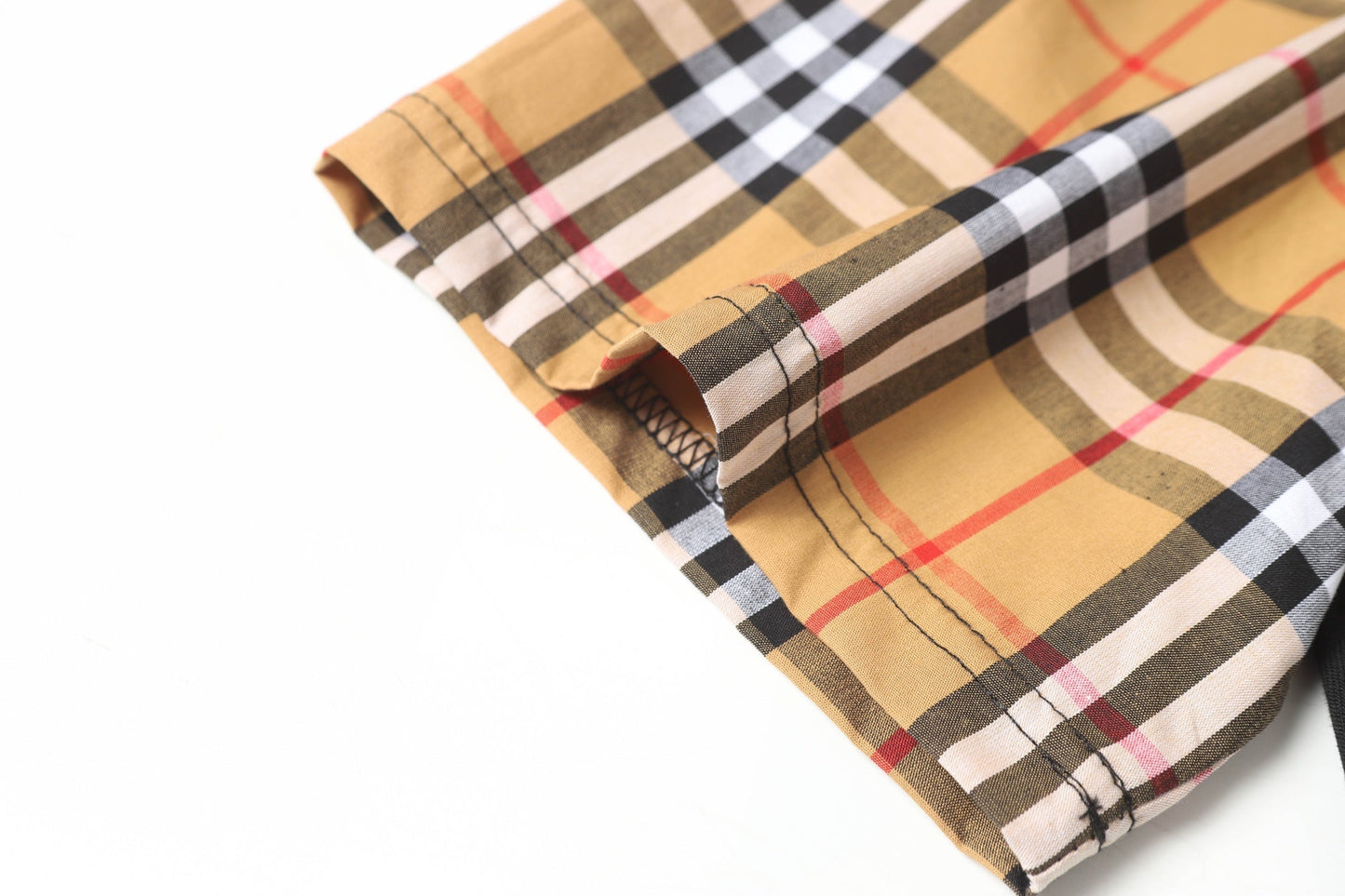 Check cotton T-shirt