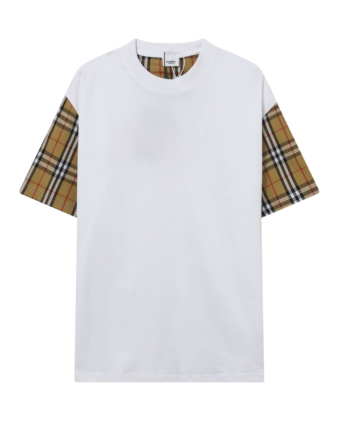 Check cotton T-shirt