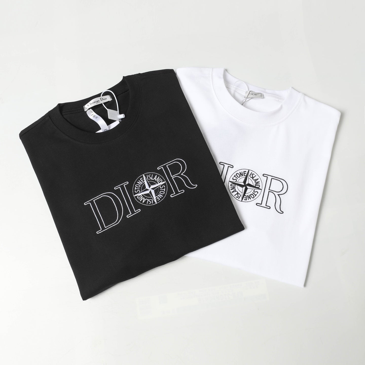 Embroidered cotton T-shirt