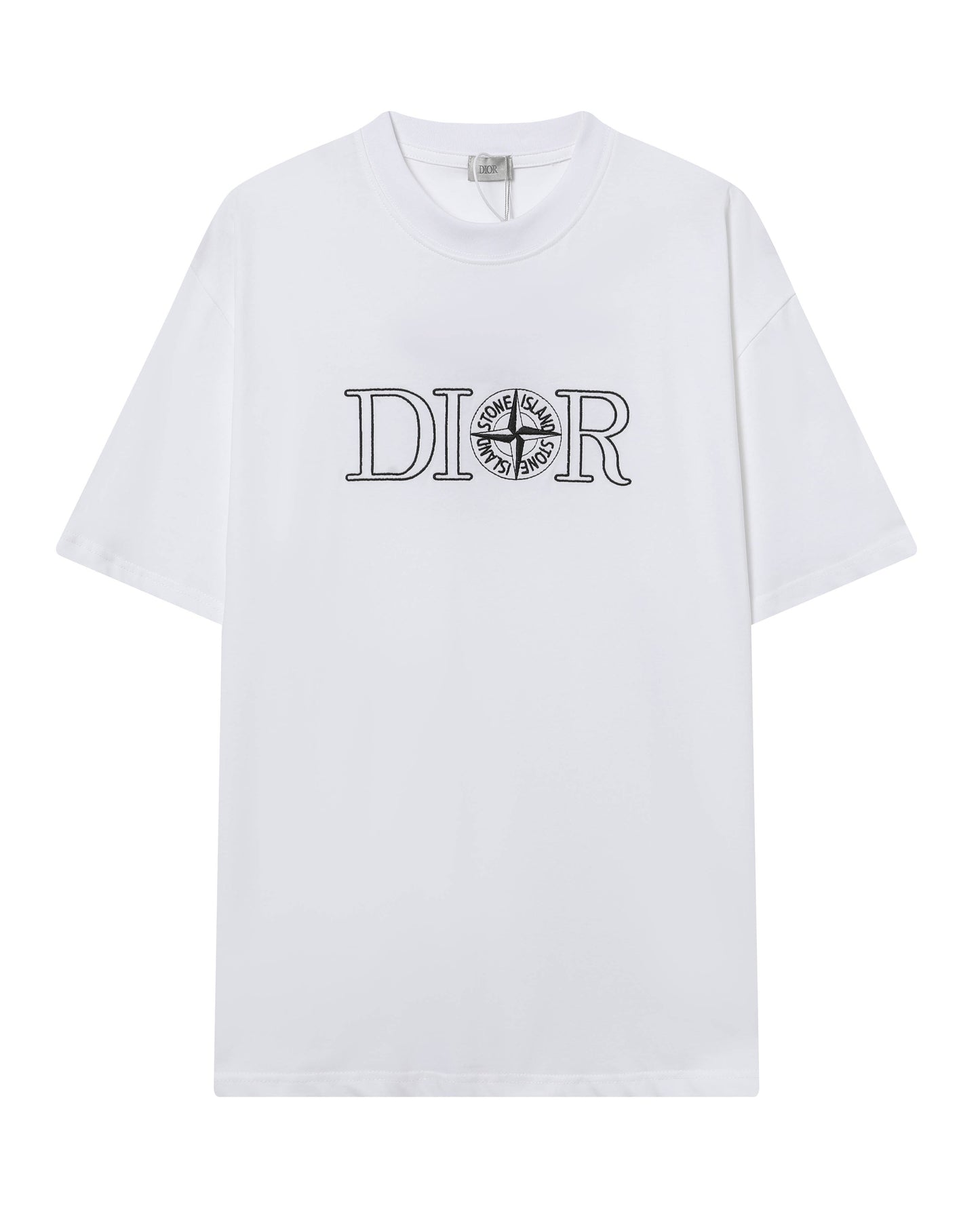 Embroidered cotton T-shirt