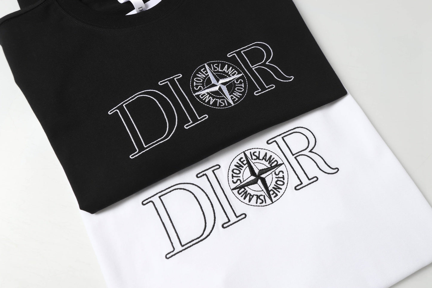 Embroidered cotton T-shirt