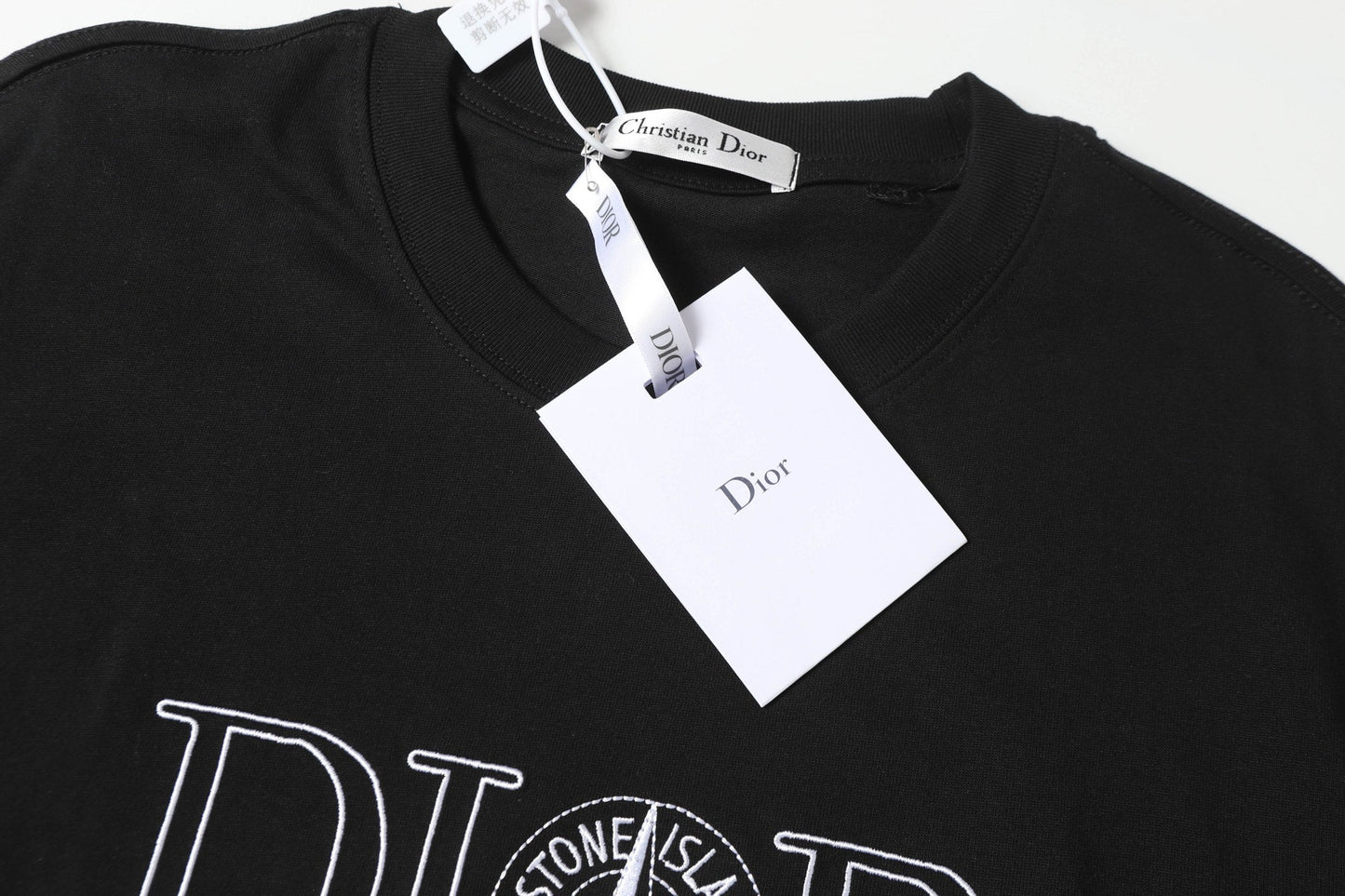 Embroidered cotton T-shirt