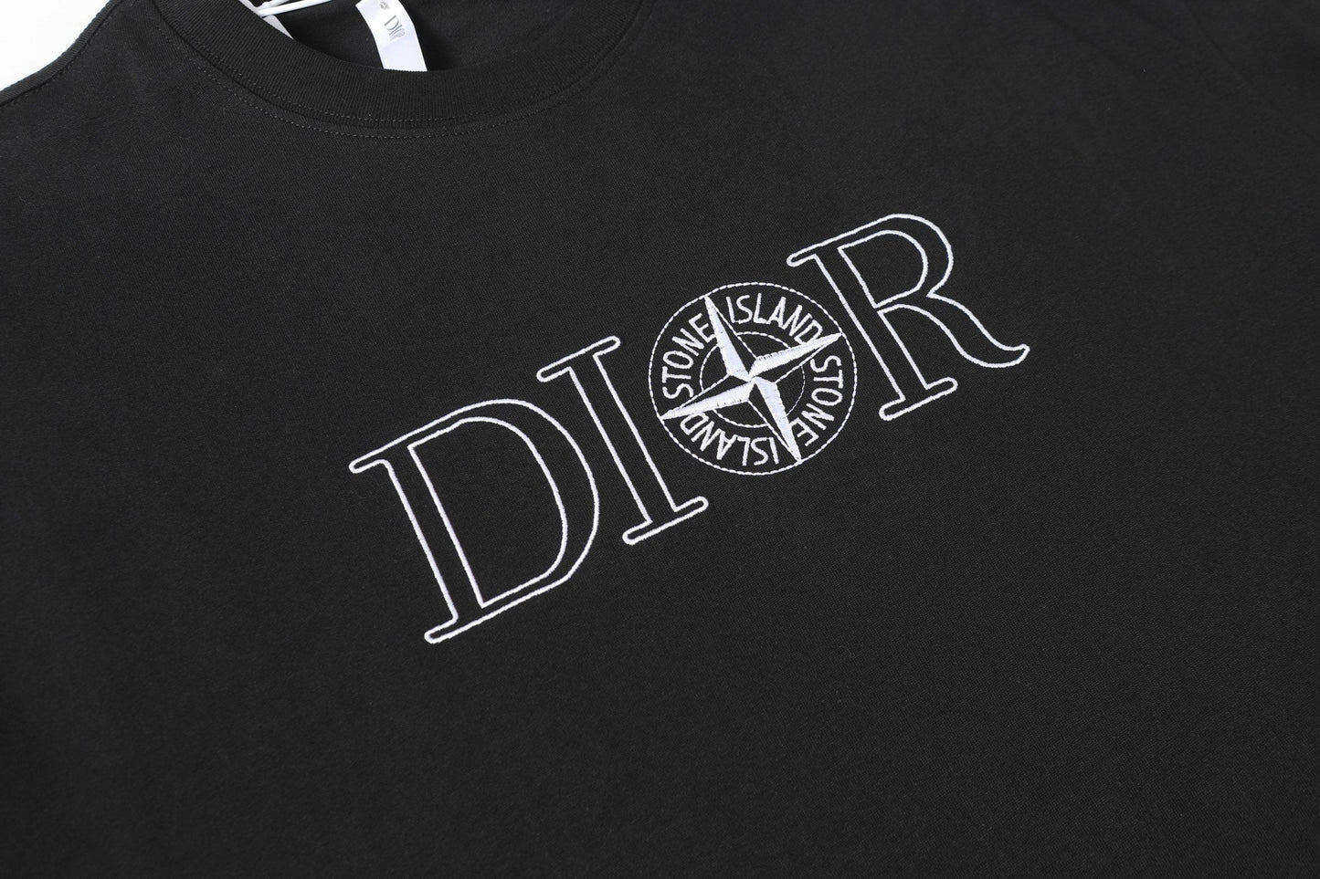 Embroidered cotton T-shirt