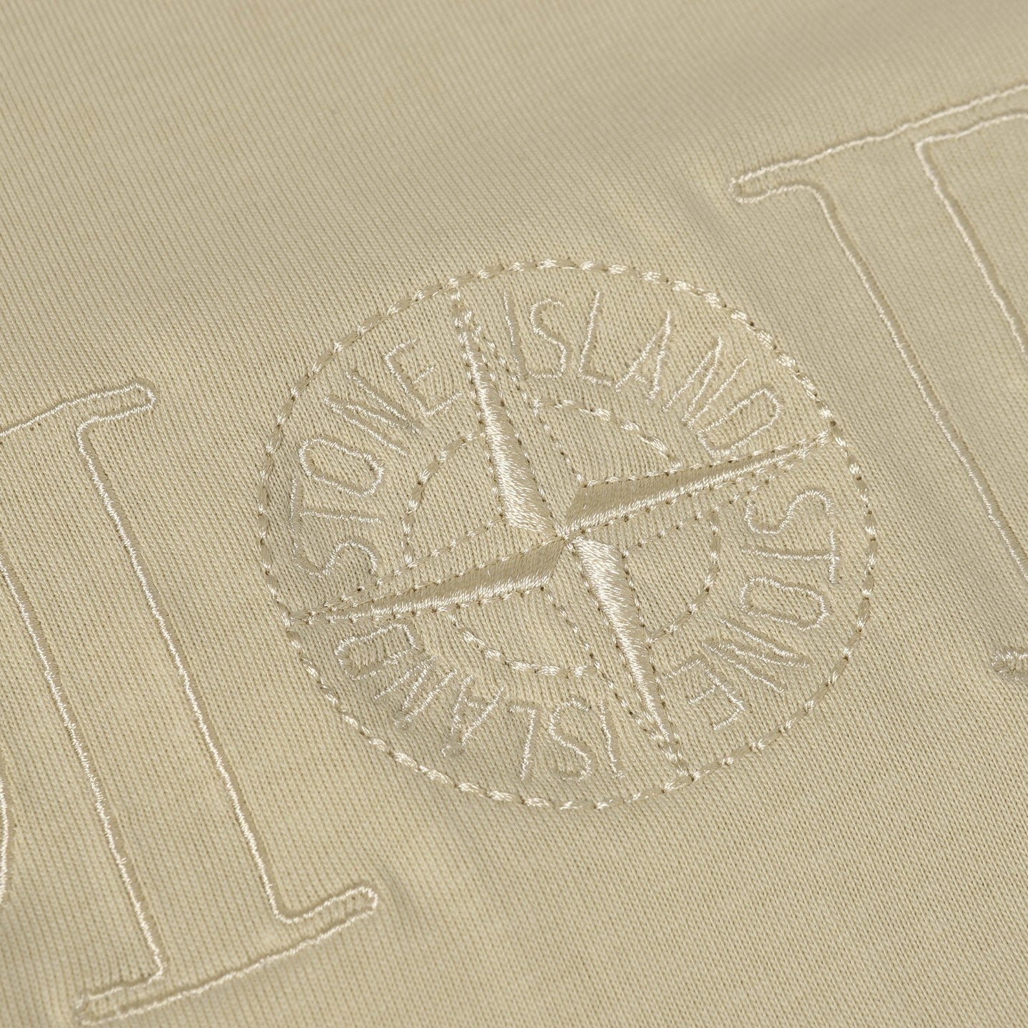 Cotton T-shirt with embroidered cuffs