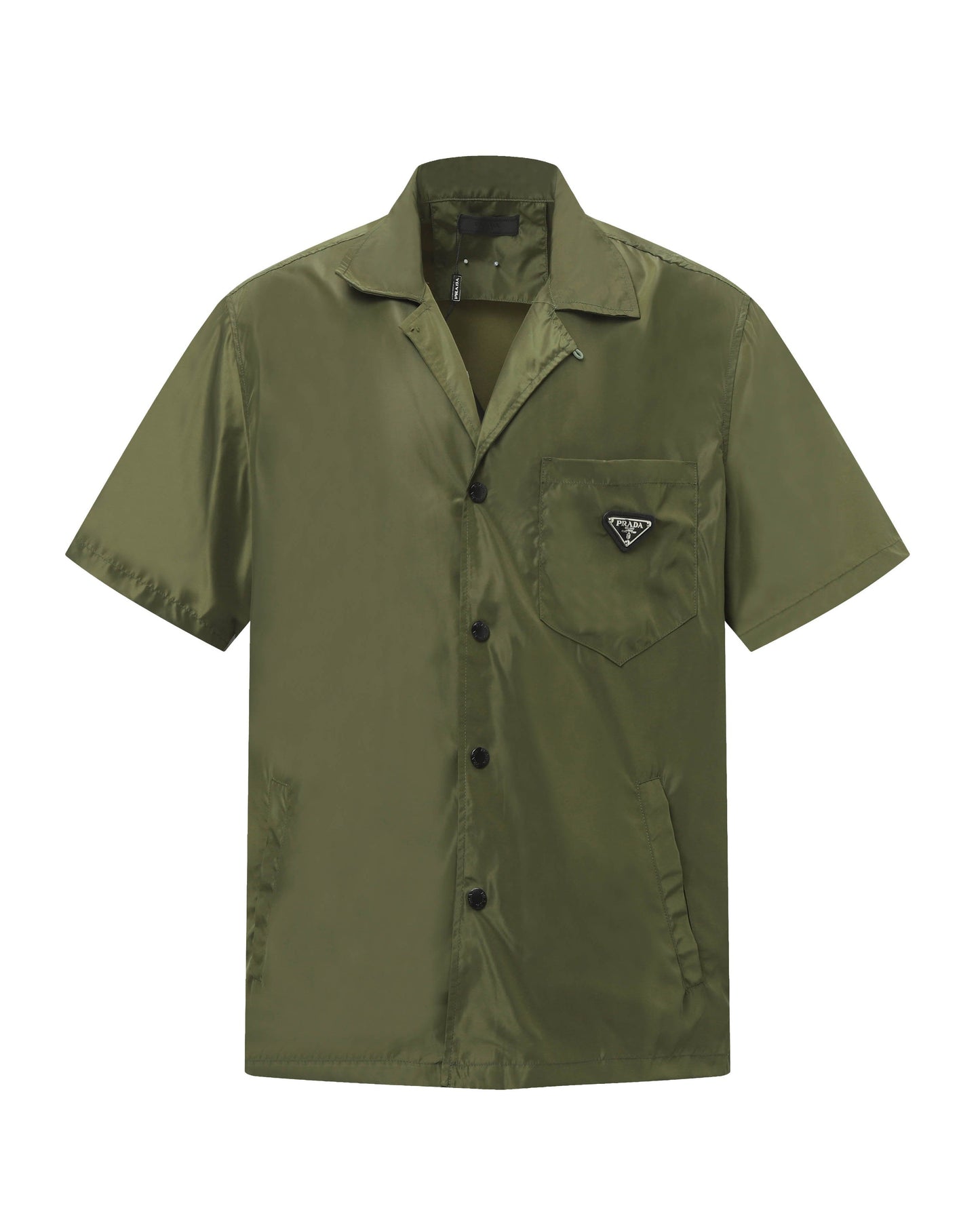 Green Nylon pocket T-shirt