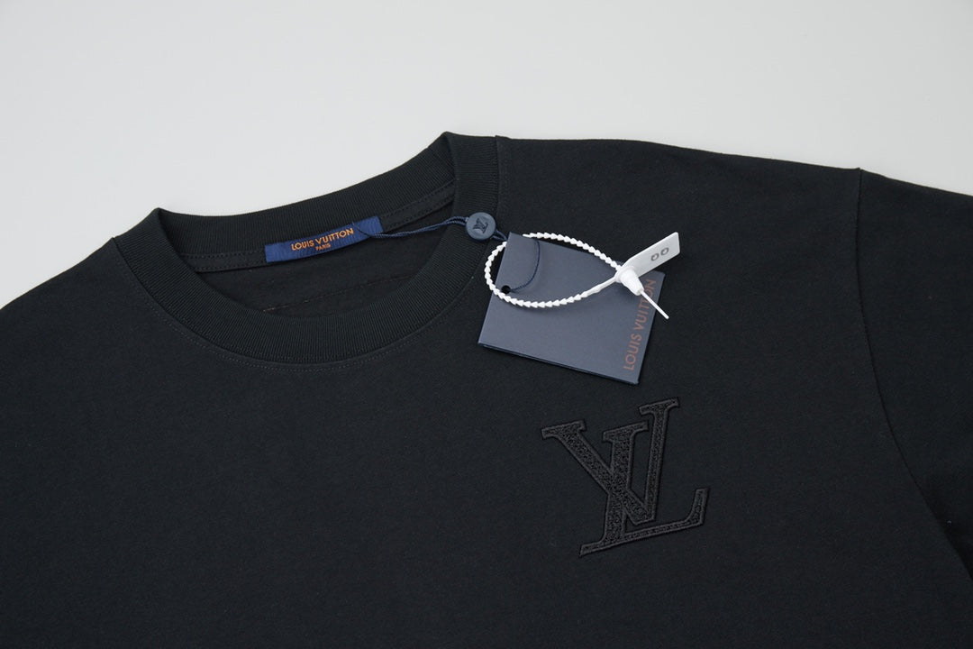 Embroidered cotton T-shirt