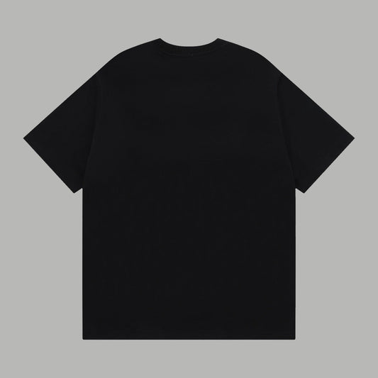 Embroidered color block T-shirt